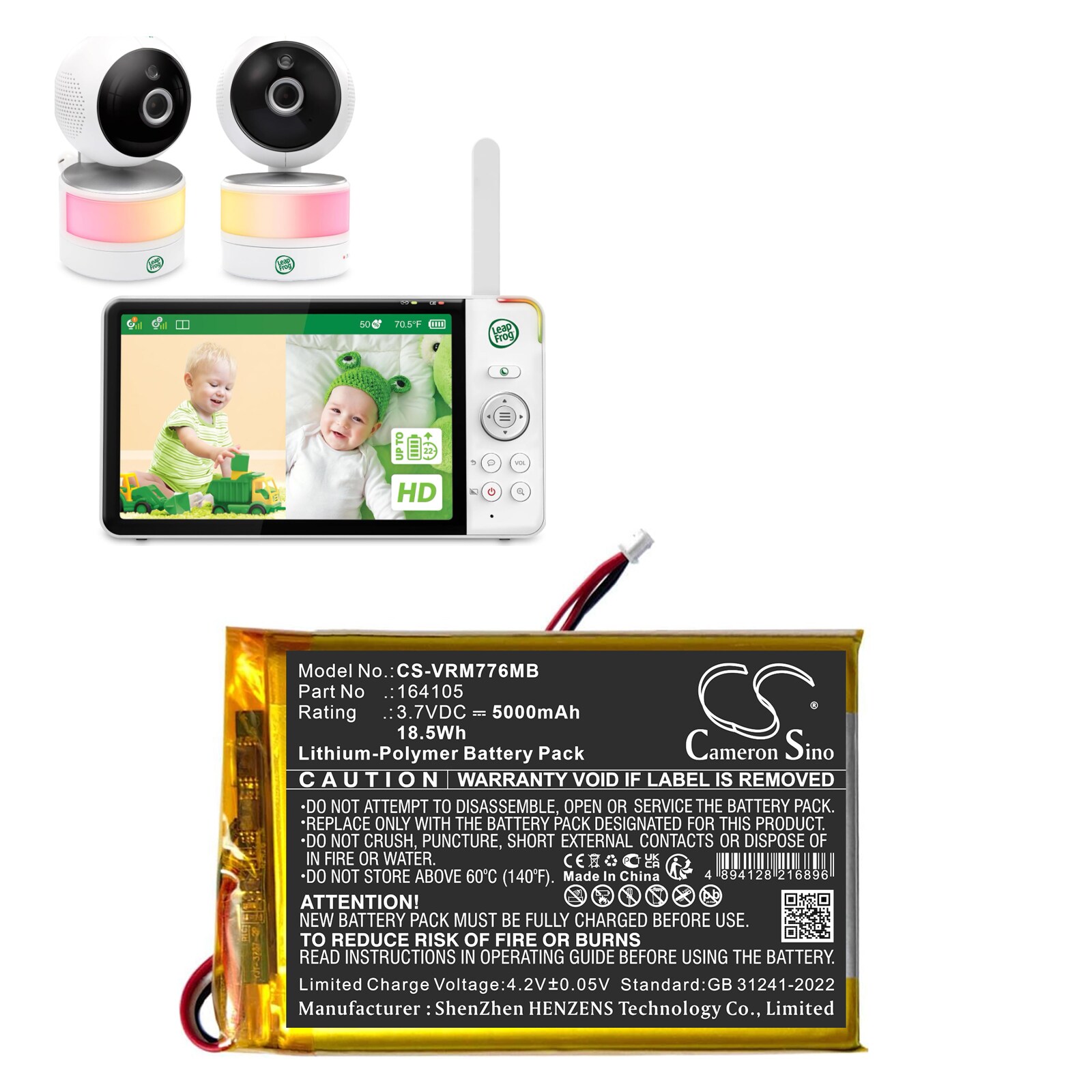 Akku BabyPhone VTech LF915, LF920, LF930 HD ja muihin.