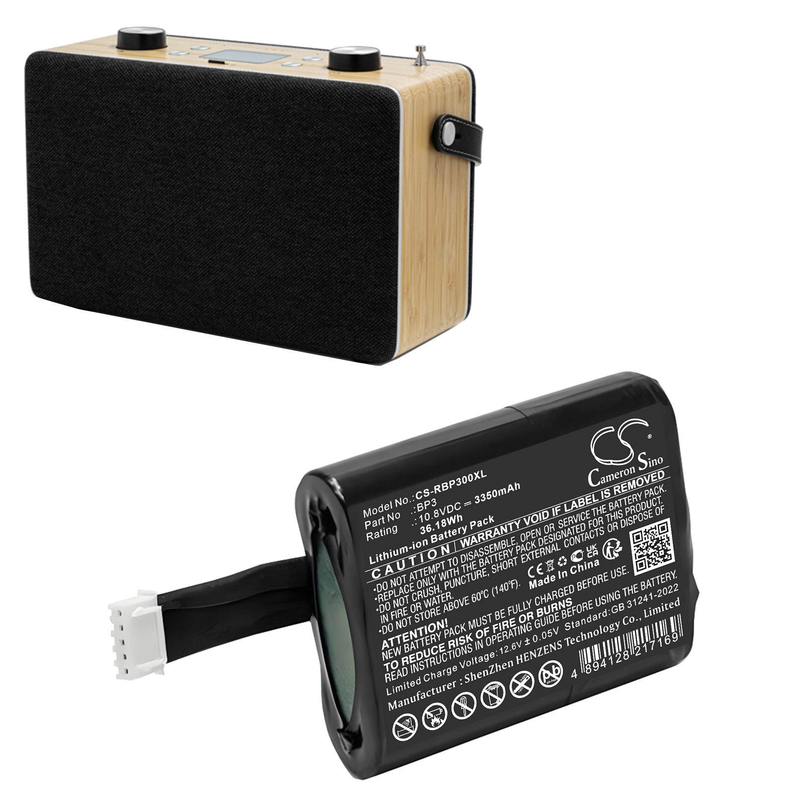 DAB Digital -akku Roberts Revival Icon, Stream 95i -laitteille