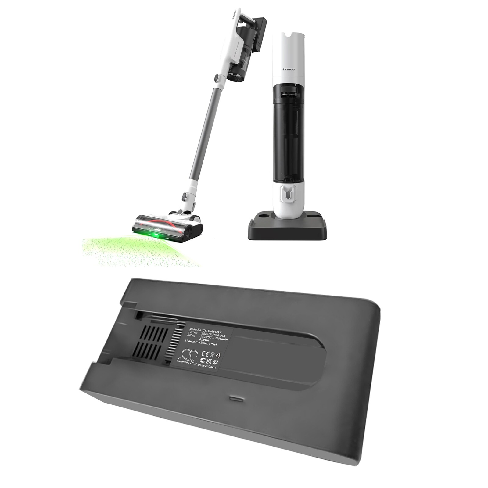 Akku Tyhjiö Tineco PURE ONE Station 5:lle Tineco PURE ONE Station 5:een