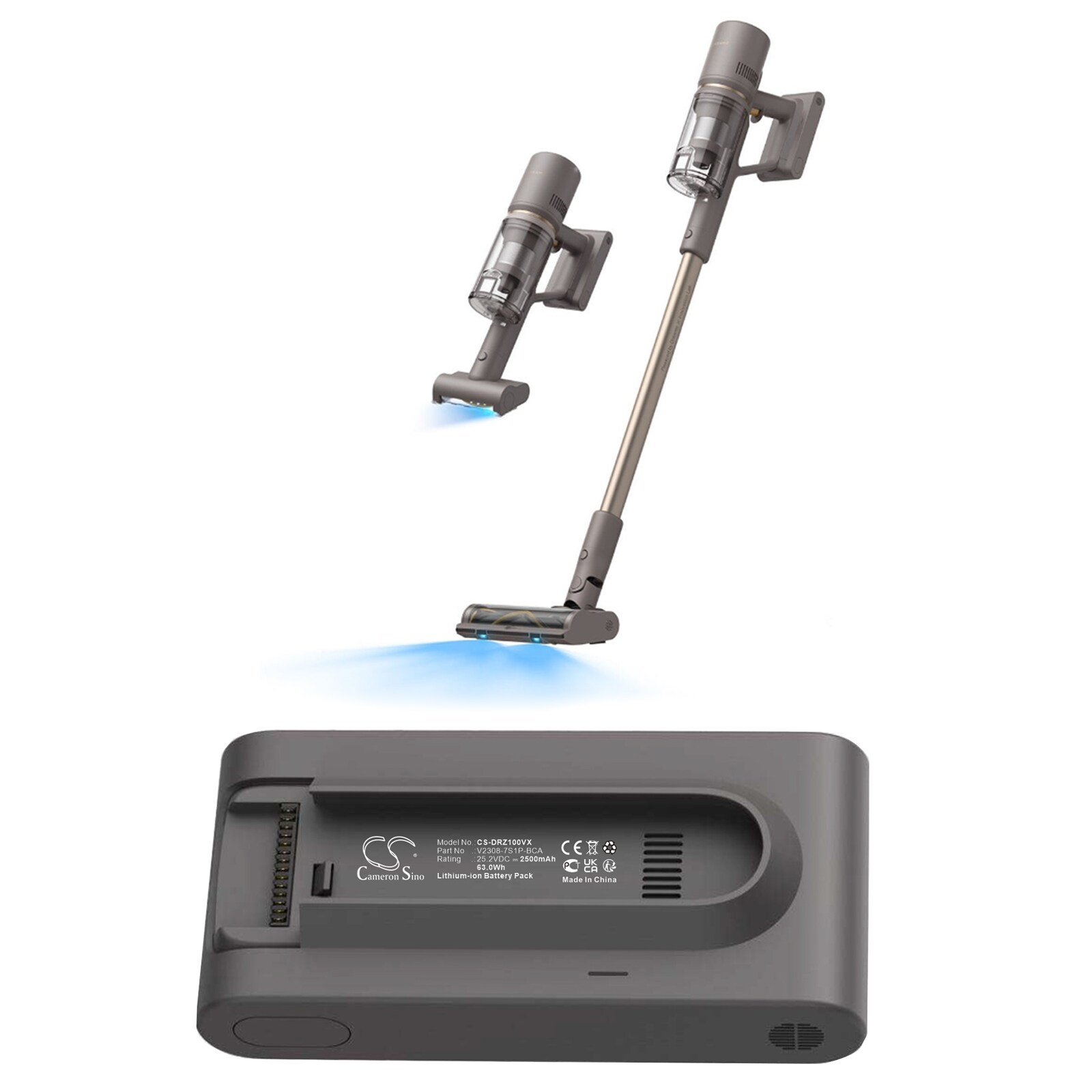 Akku Tyhjiö akkuun Dreame Z10, Z10 Station johdoton sauvaimuri