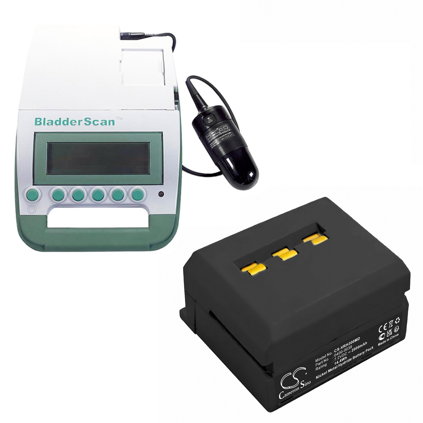 Akku Lääketieteellinen tuotteeseen Verathon Bladerscan BVI 2500, Bladerscan BVI 3000