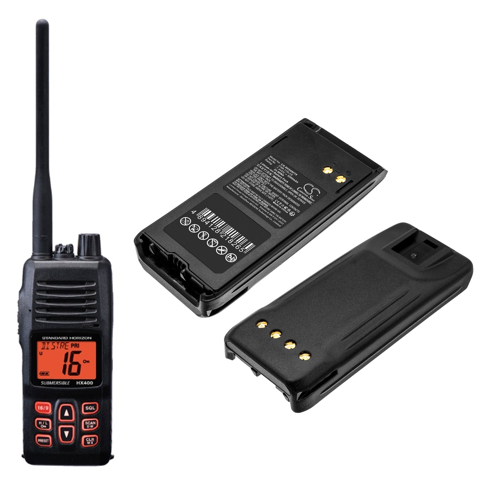 Paristo Kaksisuuntainen radio Standard Horizon HX400, HX400IS -radioon