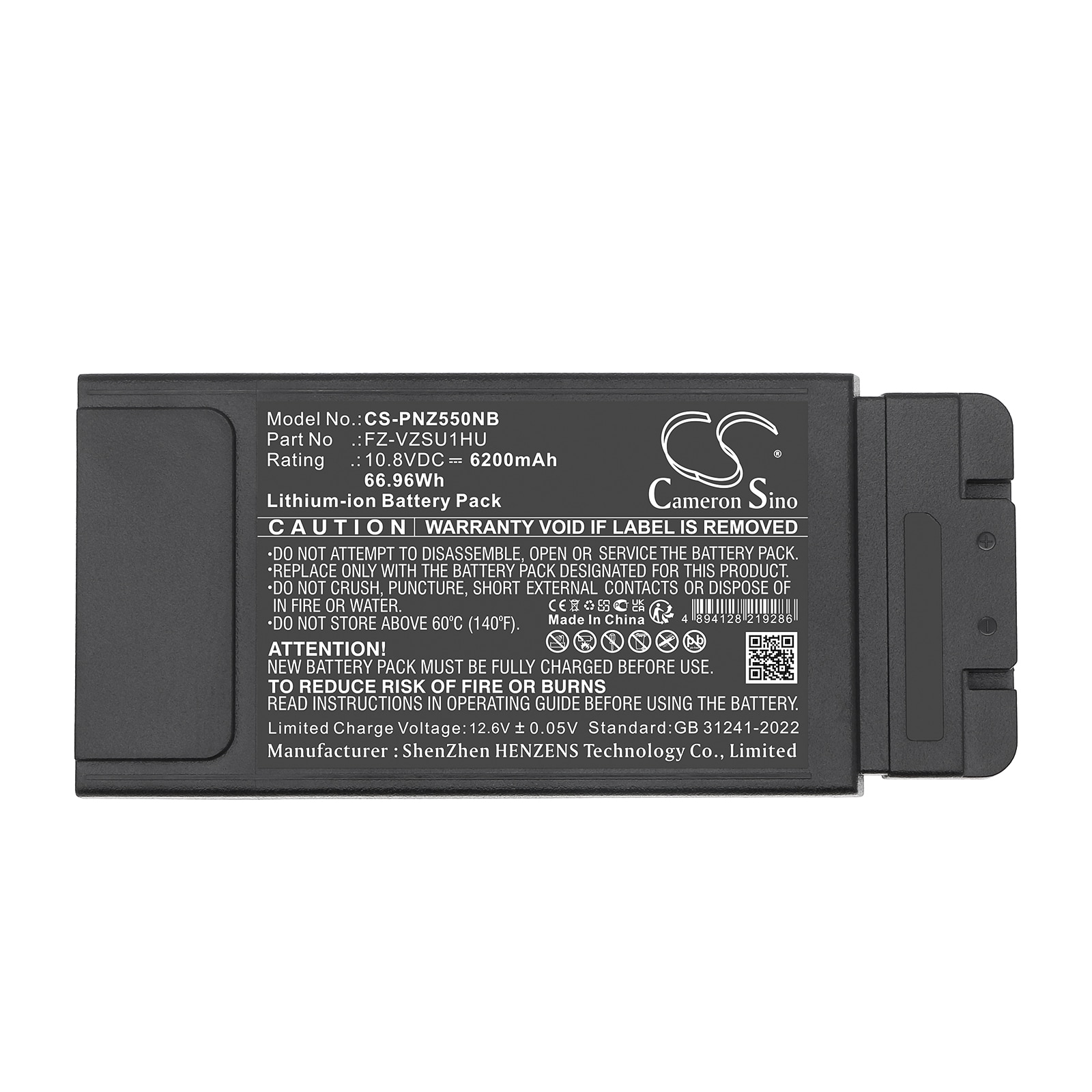 Panasonic Toughbook FZ-55 Akku 6200mAh 10.8V Li-ion – Yhteensopiva FZ-55 MK1, MK2 ja MK3