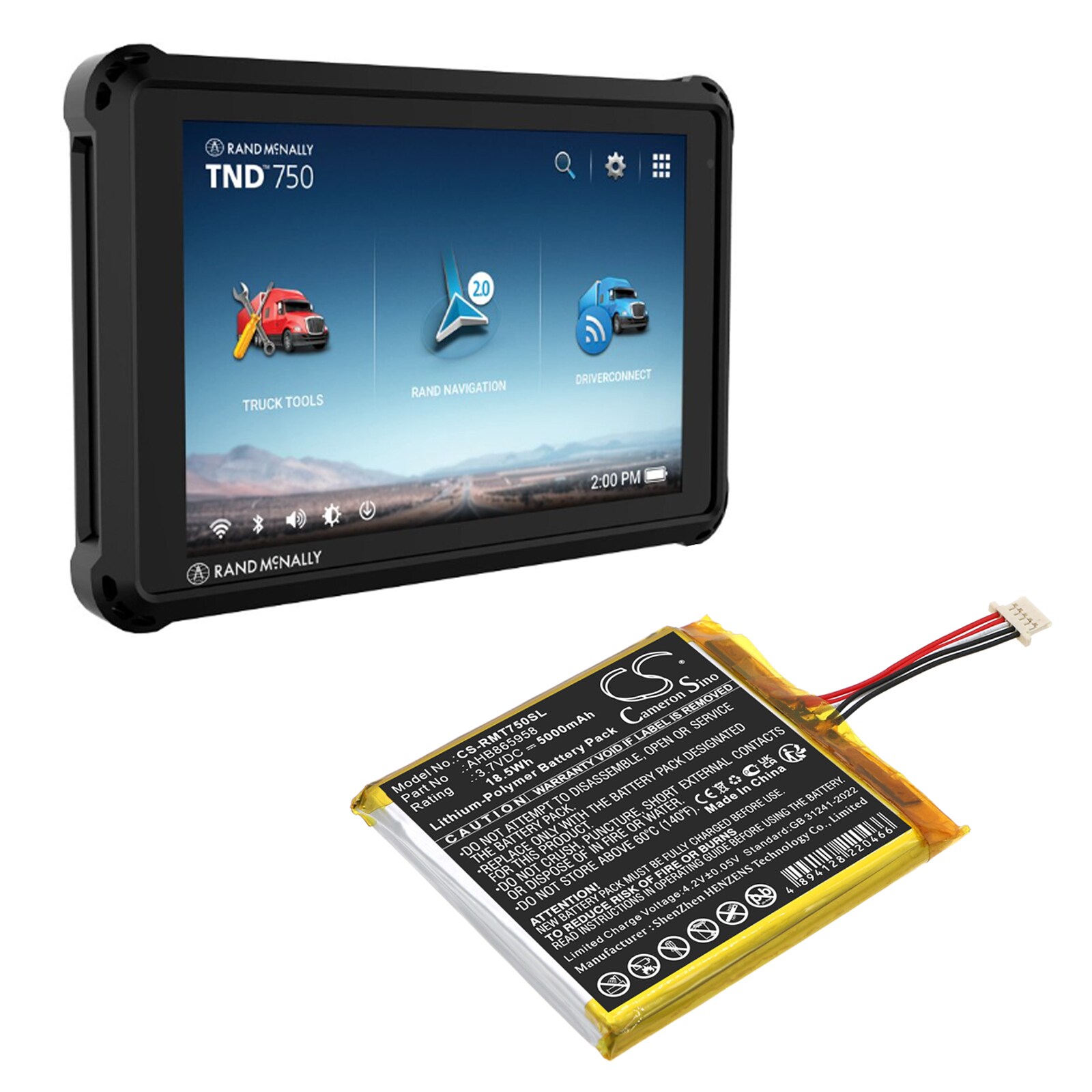 Paristo navigaattori, GPS RAND McNally TND-750:lle