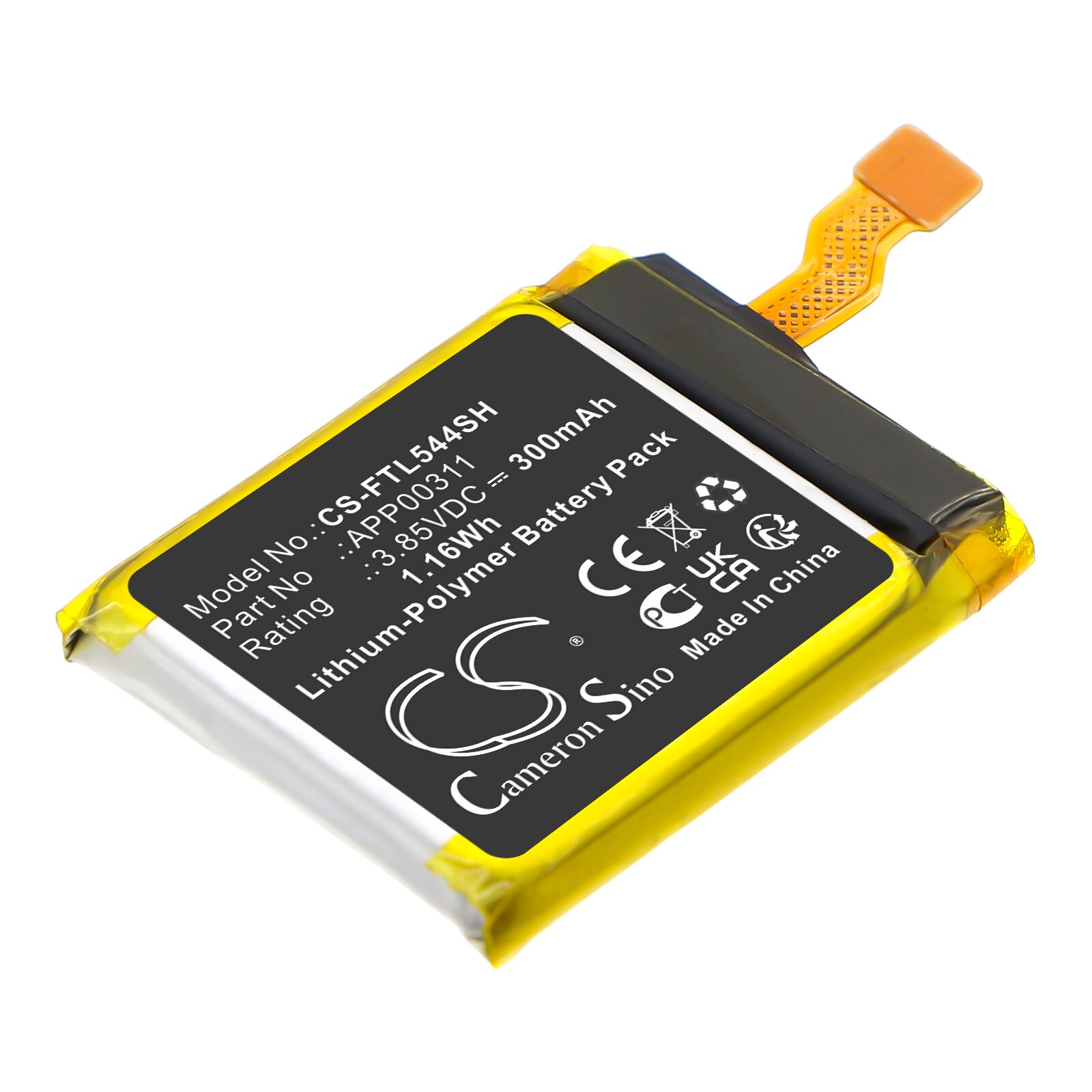 Akku Älykelloon FOSSIL DW11F, Gen 5E 44mm varten