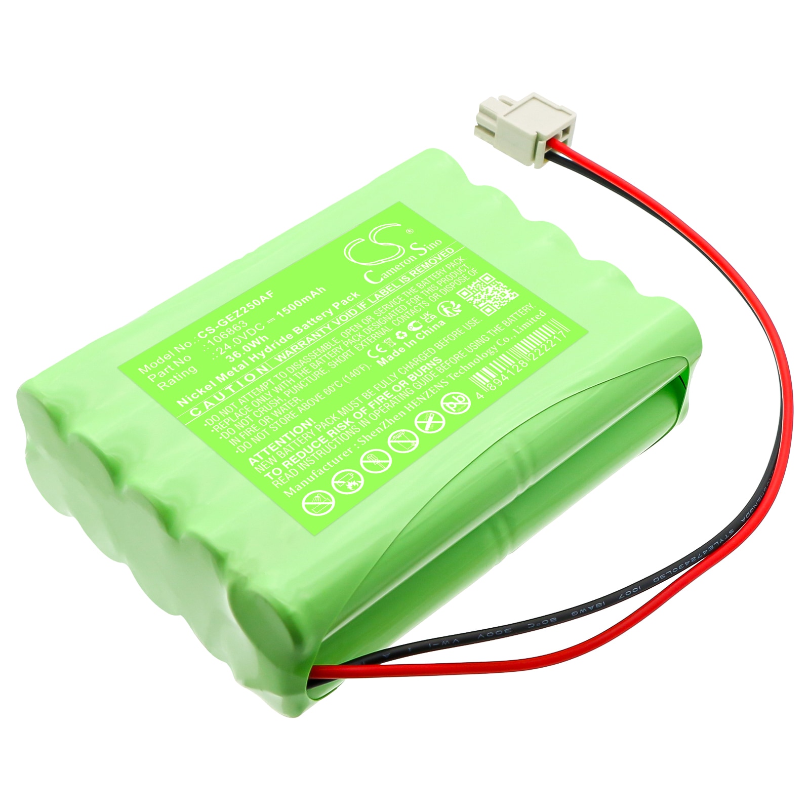 Automaattiovetin akku GEZE 106863, 80100404, DCU1 jne. varten.