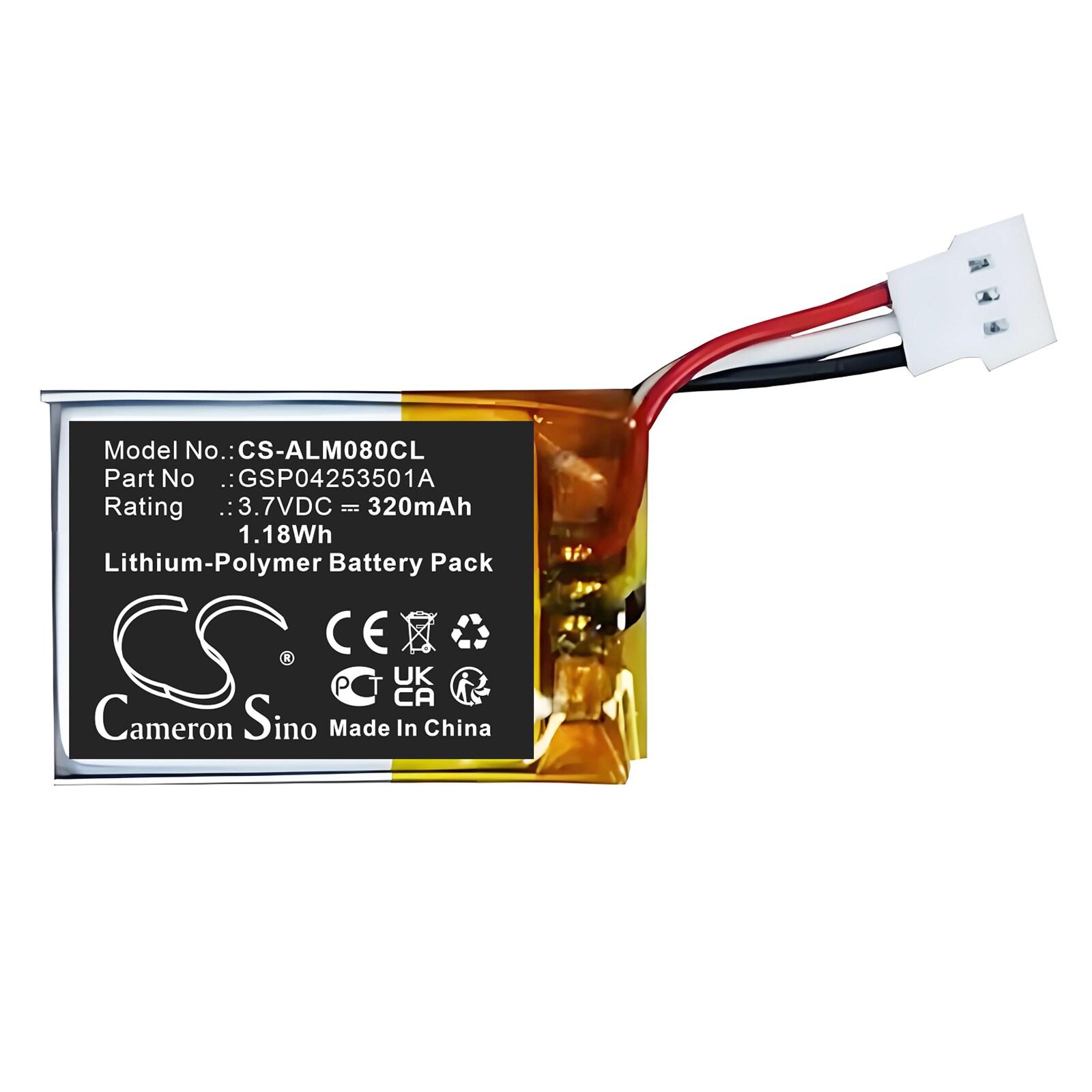 Akku Langaton puhelin Alcatel-Lucentille 3MG08009AA, Wide Band 4.1 Bluetooth