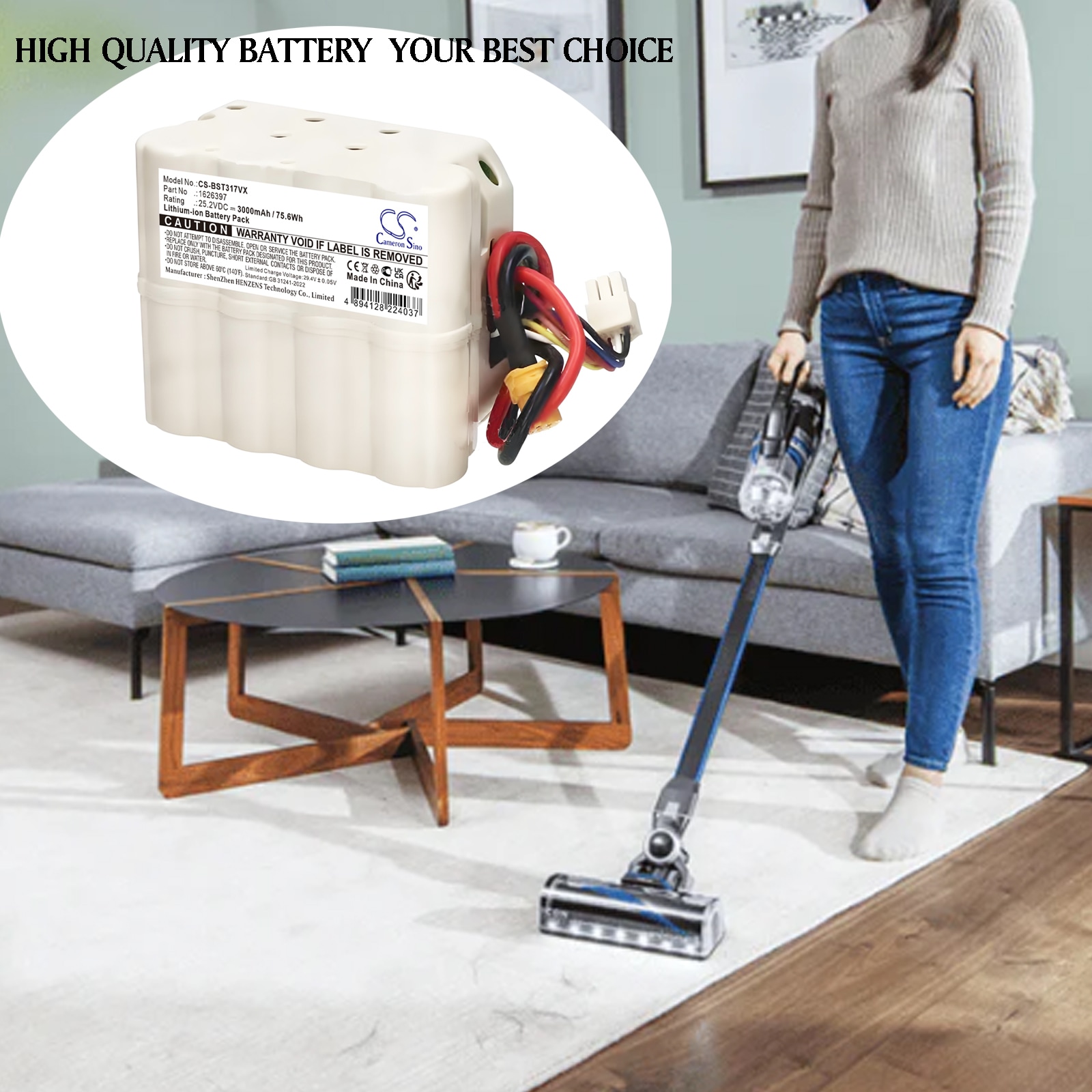 Akku Tyhjiö Bissell 3175+, 3177+, 3177A jne. varten.