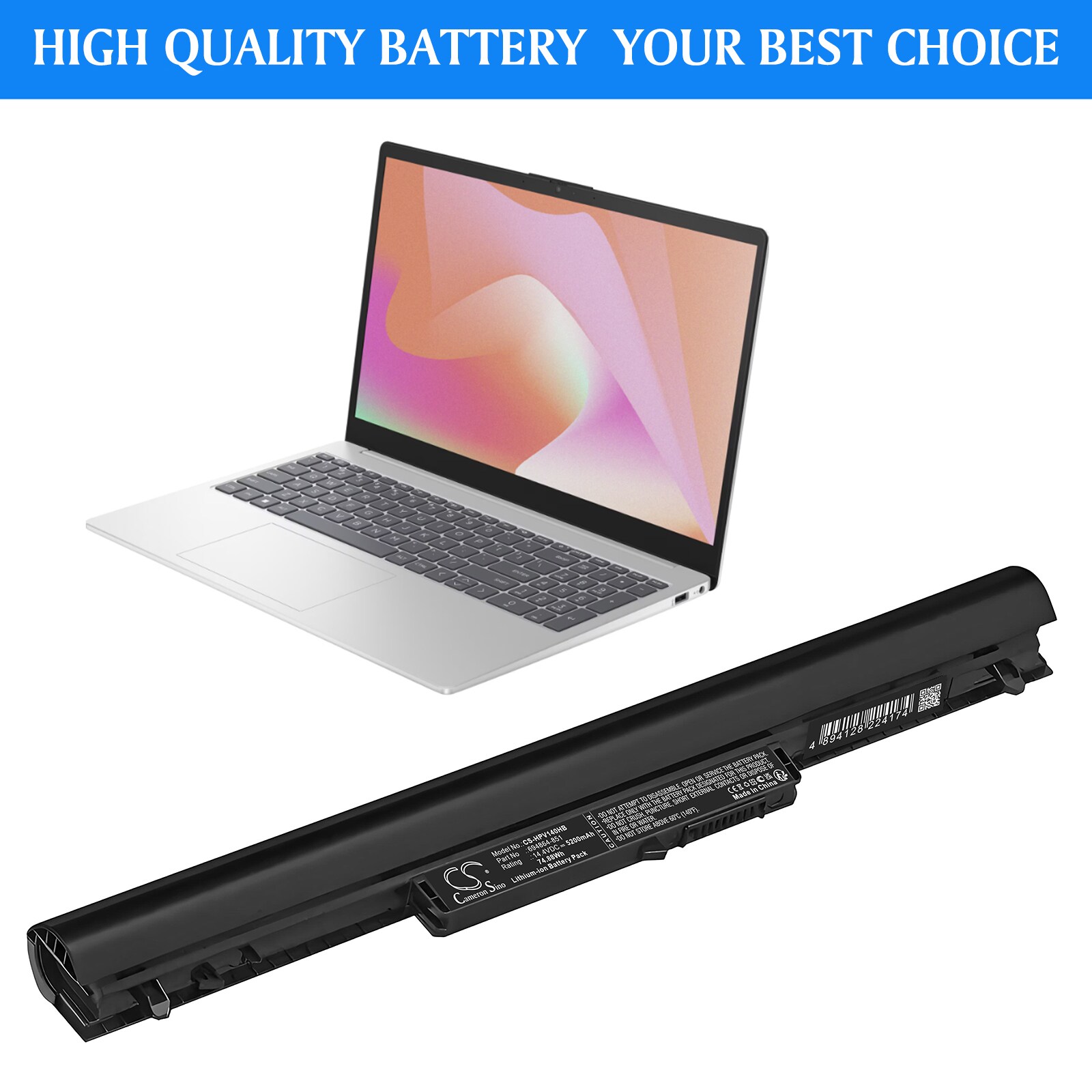 Akku Kannettava tietokone, Kannettava tietokone HP 15-D069TU, 15-D069WM ja muille.