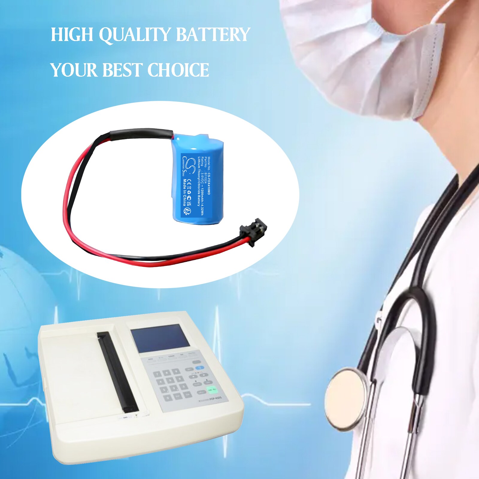 Paristo Fukuda Denshi FCP-4101 EKG-muistiin