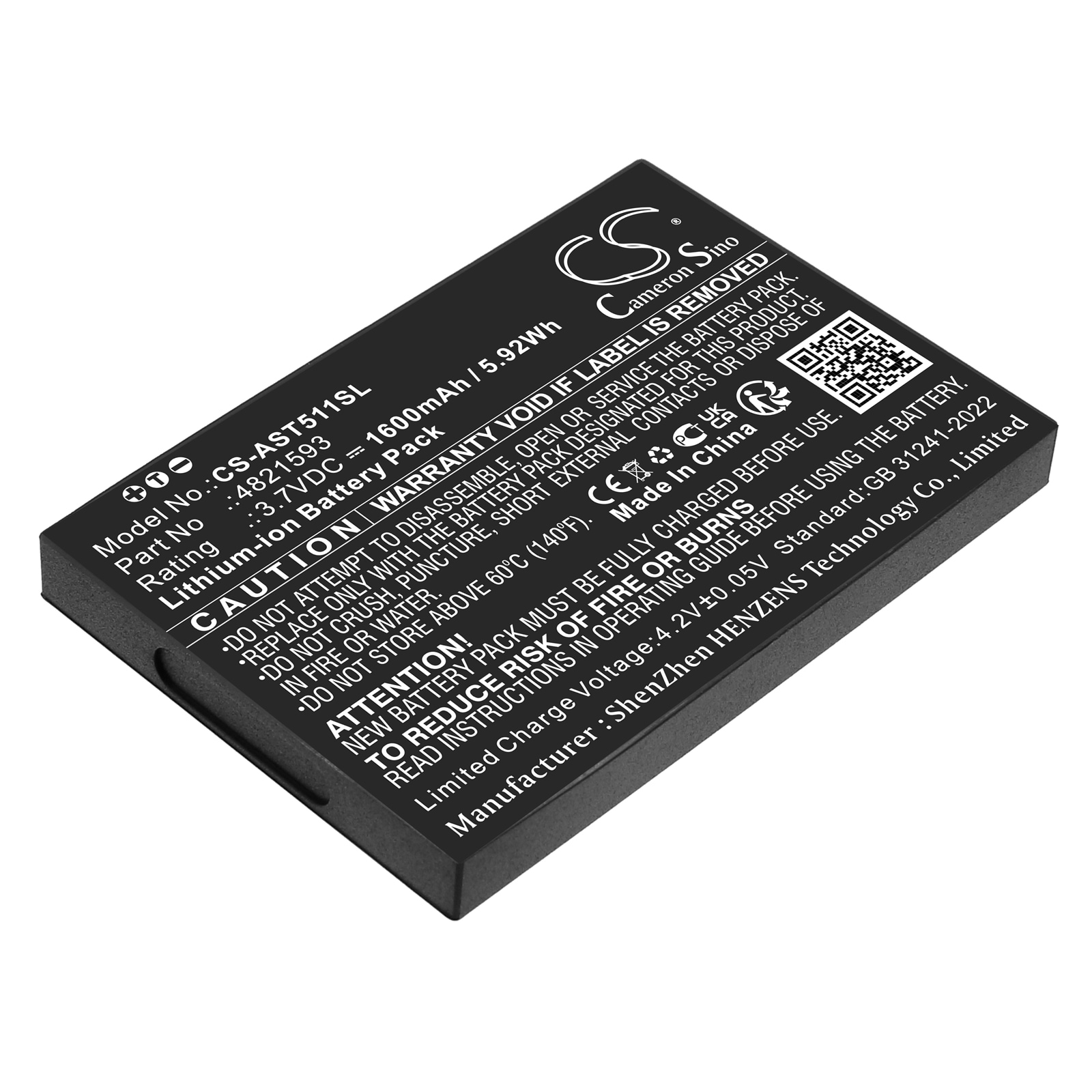Akku Hälytysjärjestelmään Assa Abloy VOT1511L2R01, VingCard Elsafe -laitteeseen