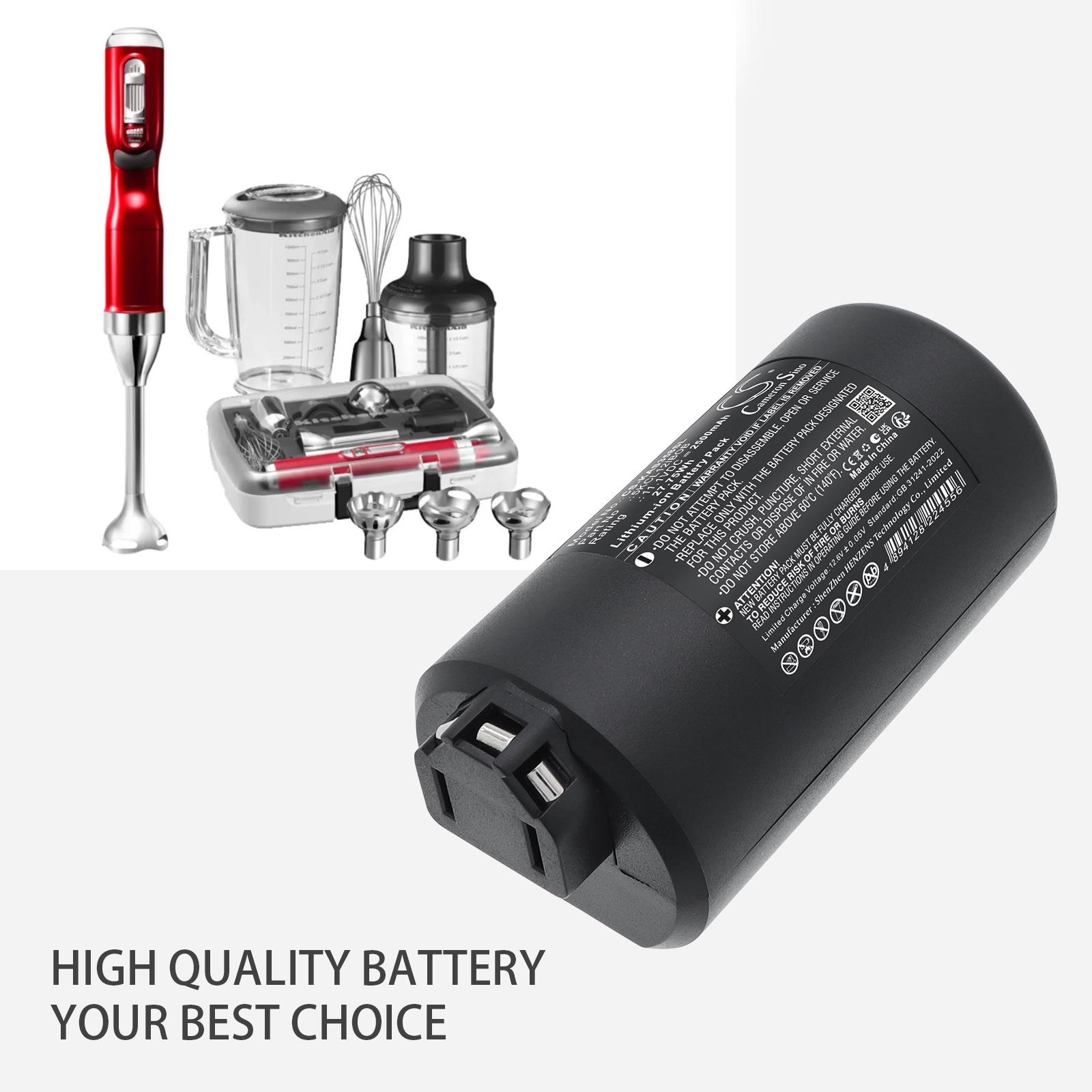 Keittiötarvikkeet akku KitchenAid SKHB3581ECA, Artisan-sauvasekoitinmalliin