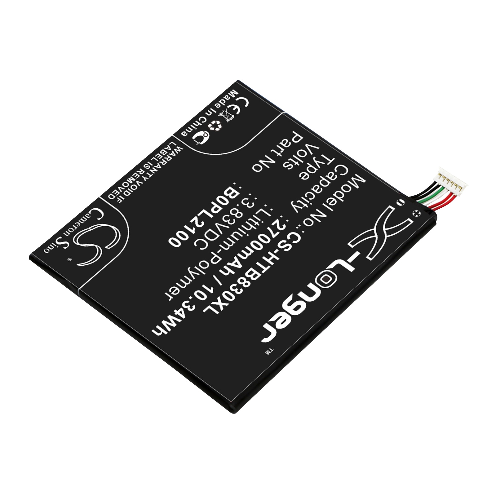 Älypuhelimen akku, sopii HTC Butterfly 3-, Butterfly 3 LTE-, B830x- ja muihin malleihin.