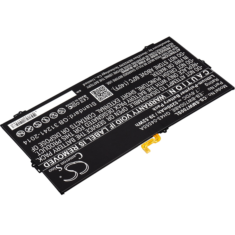 Akku Samsung Galaxy TabPro S -tabletille, mallit SM-W700, SM-W703 jne.