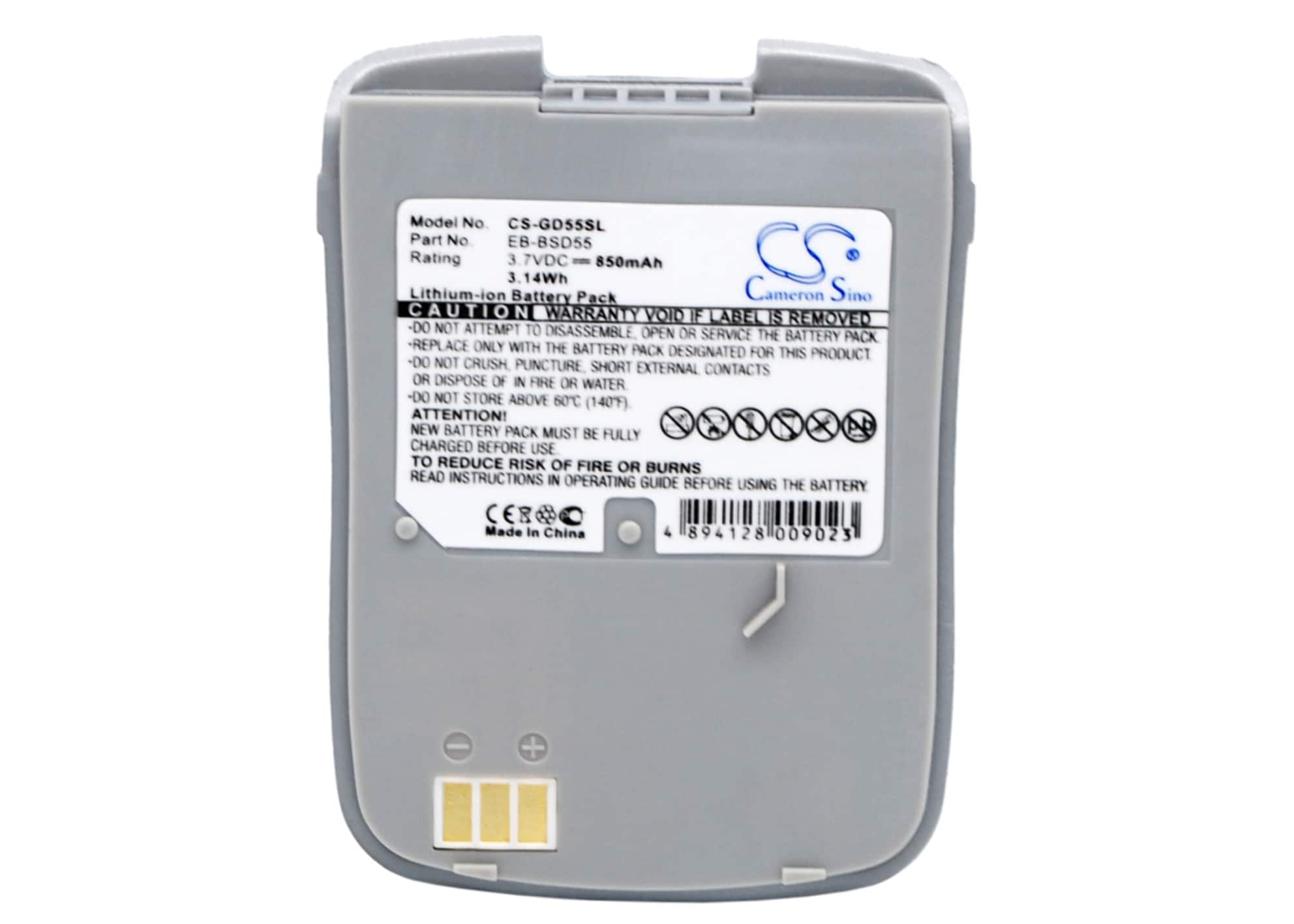 Älypuhelimen akku, Panasonic GD55 -matkapuhelin, EB-BSD55
