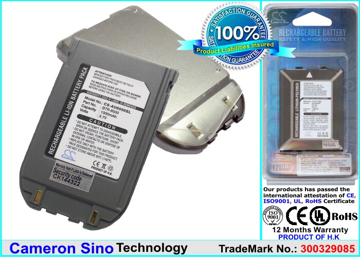 Älypuhelimen akku, AudioVox CDM-8600- ja CDM-8500-matkapuhelimiin