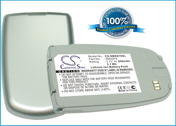 Älypuhelimen akku, Samsung SGH-X670- ja SGH-X678-matkapuhelimille