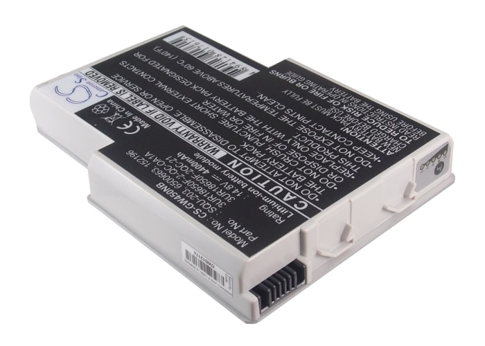 Kannettavan tietokoneen akku, sopii Gateway Solo 400VTX-, Solo 450E- ja muihin malleihin.