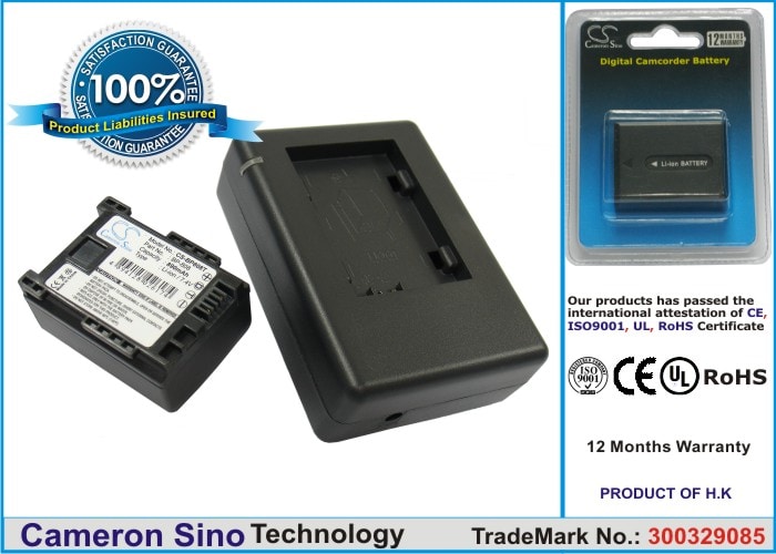 Akku Canon Vixia HF10-, Vixia HF11-, Vixia HF100- ja muihin kameroihin.