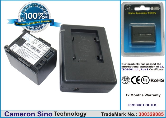 Akku kameraan: Canon Vixia HF10, Vixia HF11, Vixia HF100 jne.