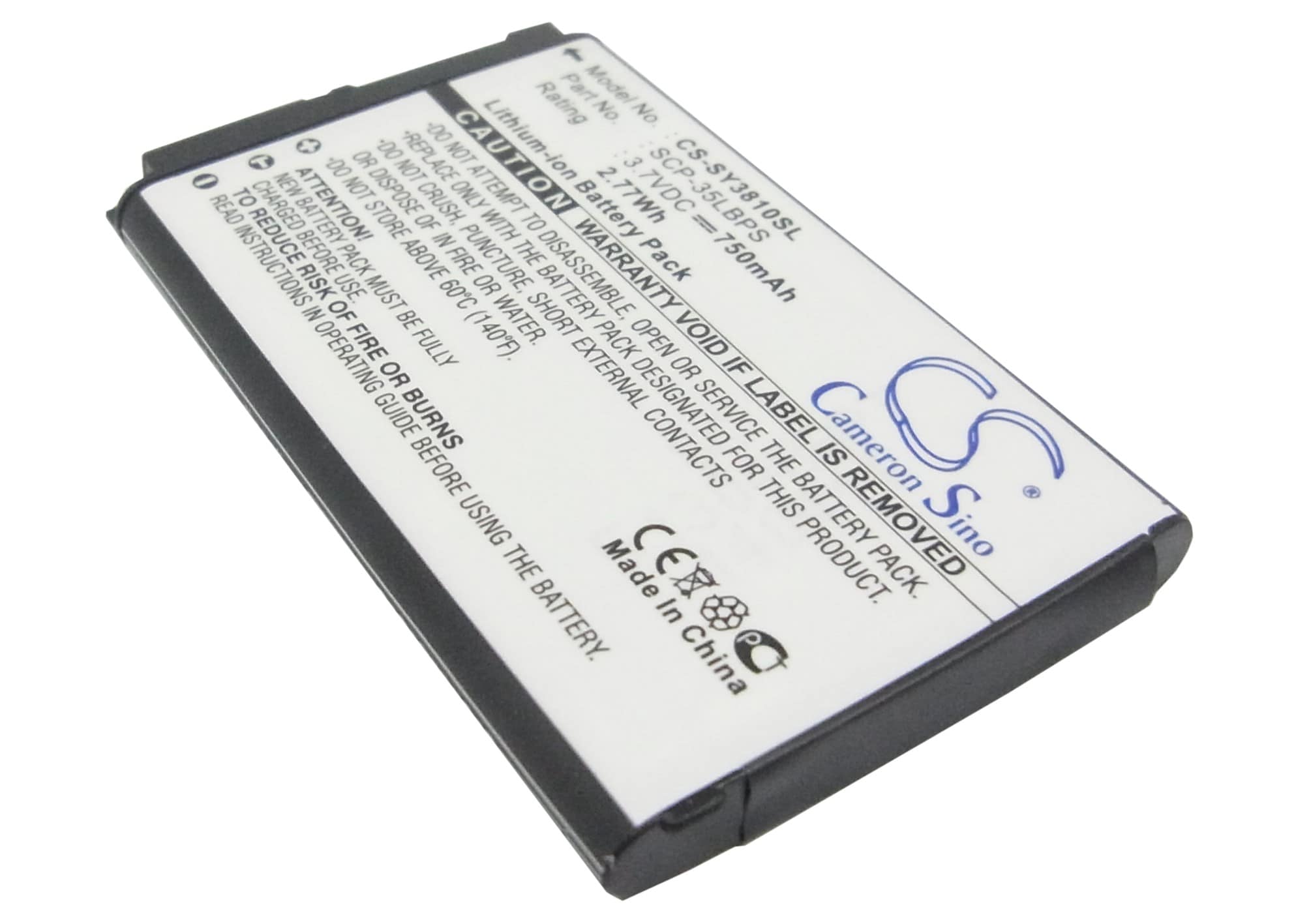 Älypuhelimen akku, Sanyo SCP-3810 -matkapuhelimelle