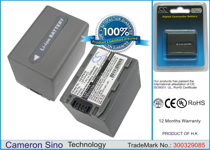 Akku Sony DCR-DVD105-, DCR-DVD202E-, DCR-DVD203- ja muihin kameroihin.