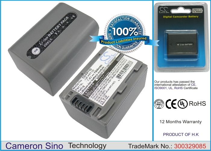 Akku Sony DCR-HC41-, DCR-DVD403-, DCR-DVD203- ja muihin kameroihin.