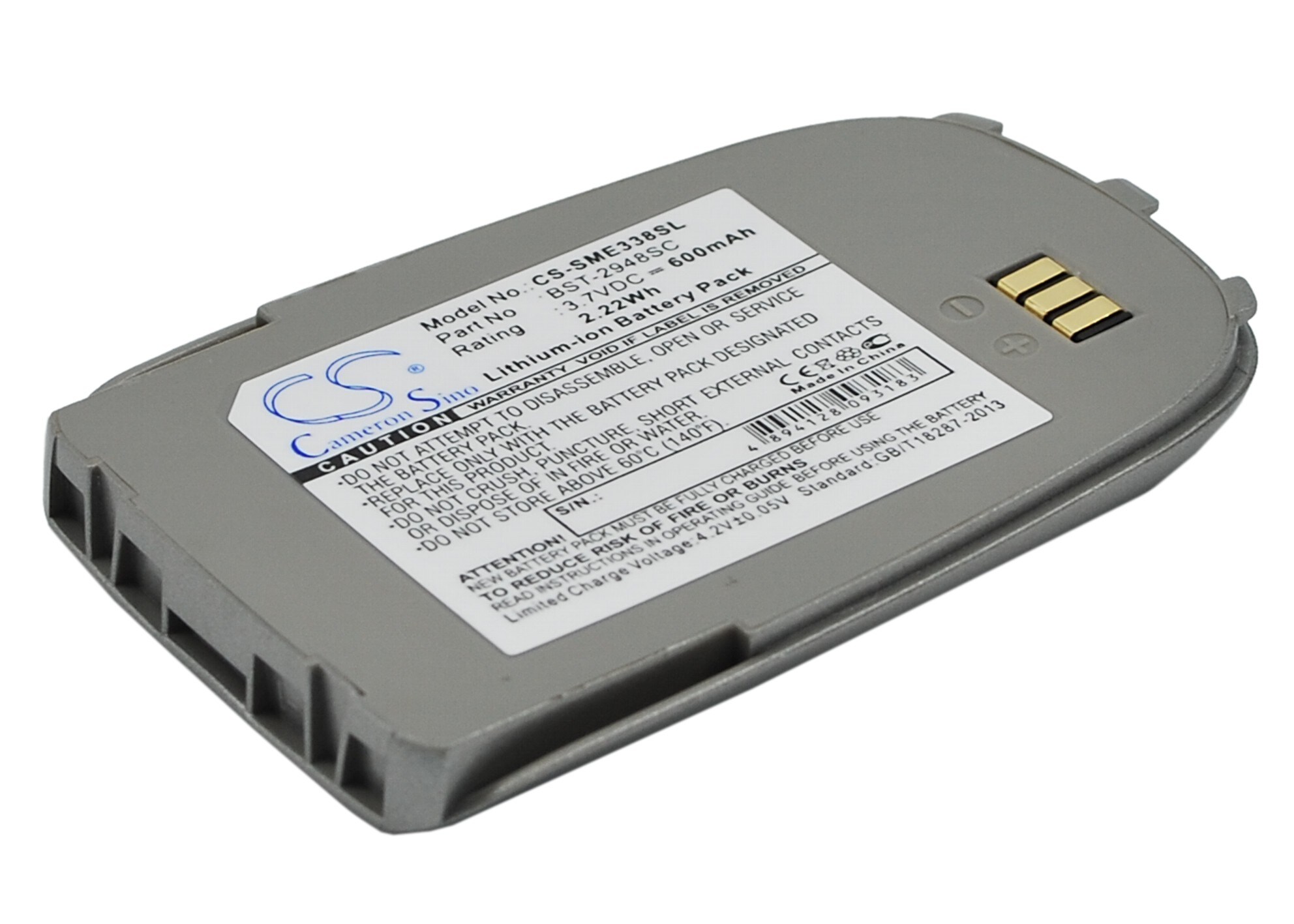 Älypuhelimen akku, matkapuhelin Samsung SGH-E330-, SGH-E338-, SGH-E335- ja muihin malleihin.