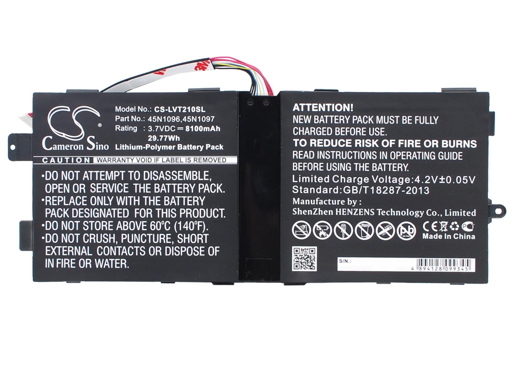 Lenovo ThinkPad Tablet 2:n akku, ThinkPad Tablet 2 10,1 tuumaa