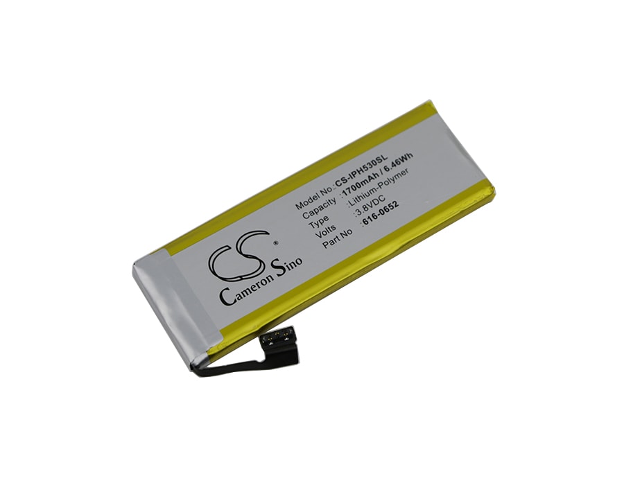 Akku Meikkipeili-laitteeseen, sopii mm. Apple iPhone 5s:lle, iPhone 5C:lle ja iPhone Light 32 GB:lle.
