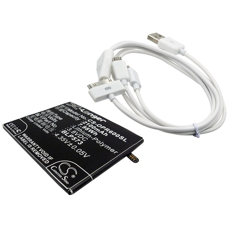 Meikkipeili-akku Oppo N5117-, N1 Mini-, R6007- ja muille malleille