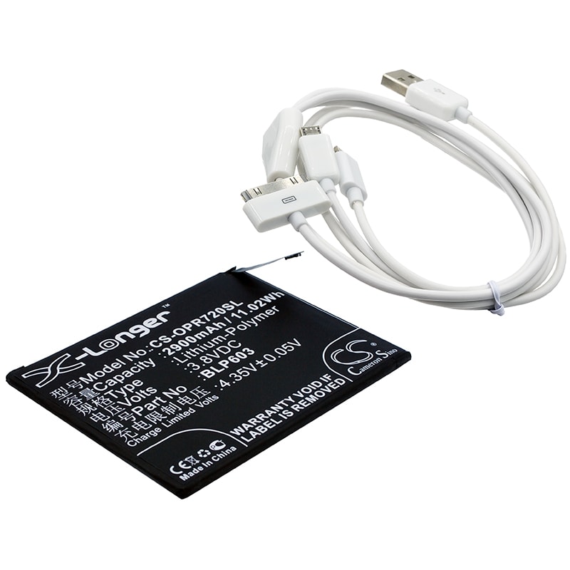 Meikkipeili-akku Oppo R7S-, R7ST- ja R7SM-malleille