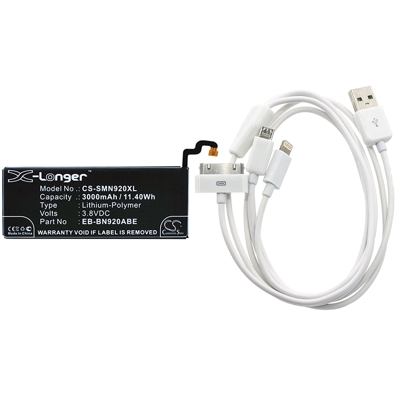 Akku Meikkipeili-laitteeseen, sopii mm. Samsung Galaxy Note 5:lle, SM-N920A:lle, SM-N920R4:lle ja muille malleille.