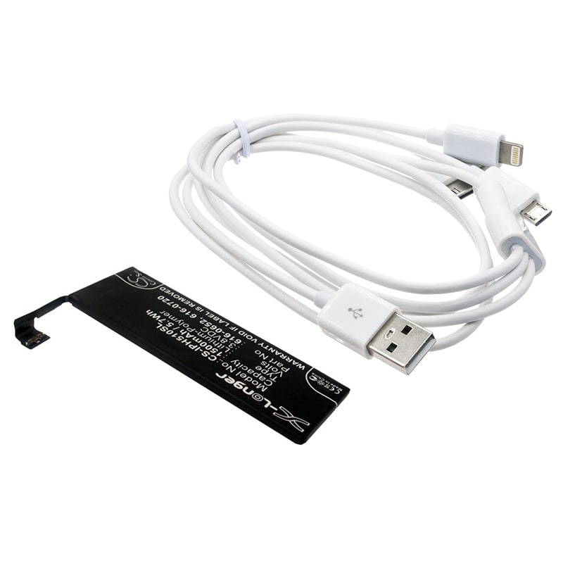 Akku Meikkipeili-laitteeseen, sopii Apple iPhone 5s:lle, A1234:lle, A1528:lle jne.