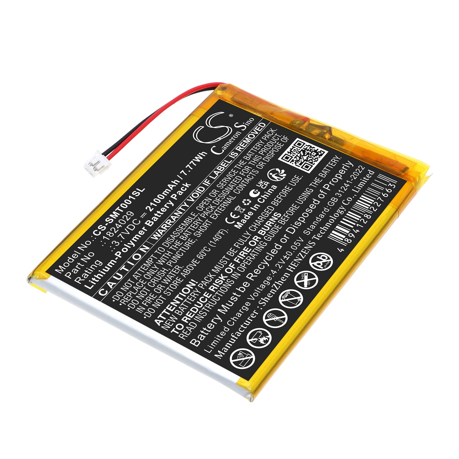 Somfy-älykodin akku 1824029, TaHoma Pad io, Tahomi Pad io