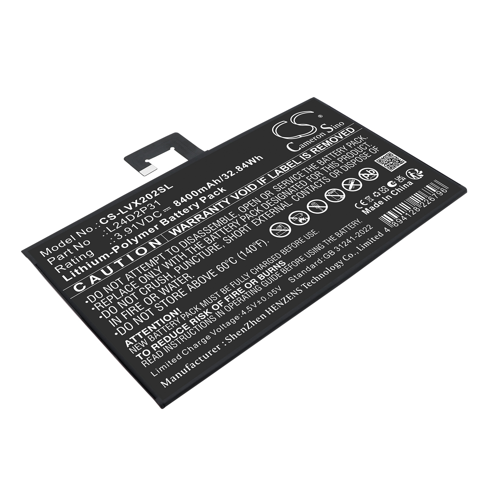Lenovo XiaoXin Pad Pro 2024 -tabletin akku
