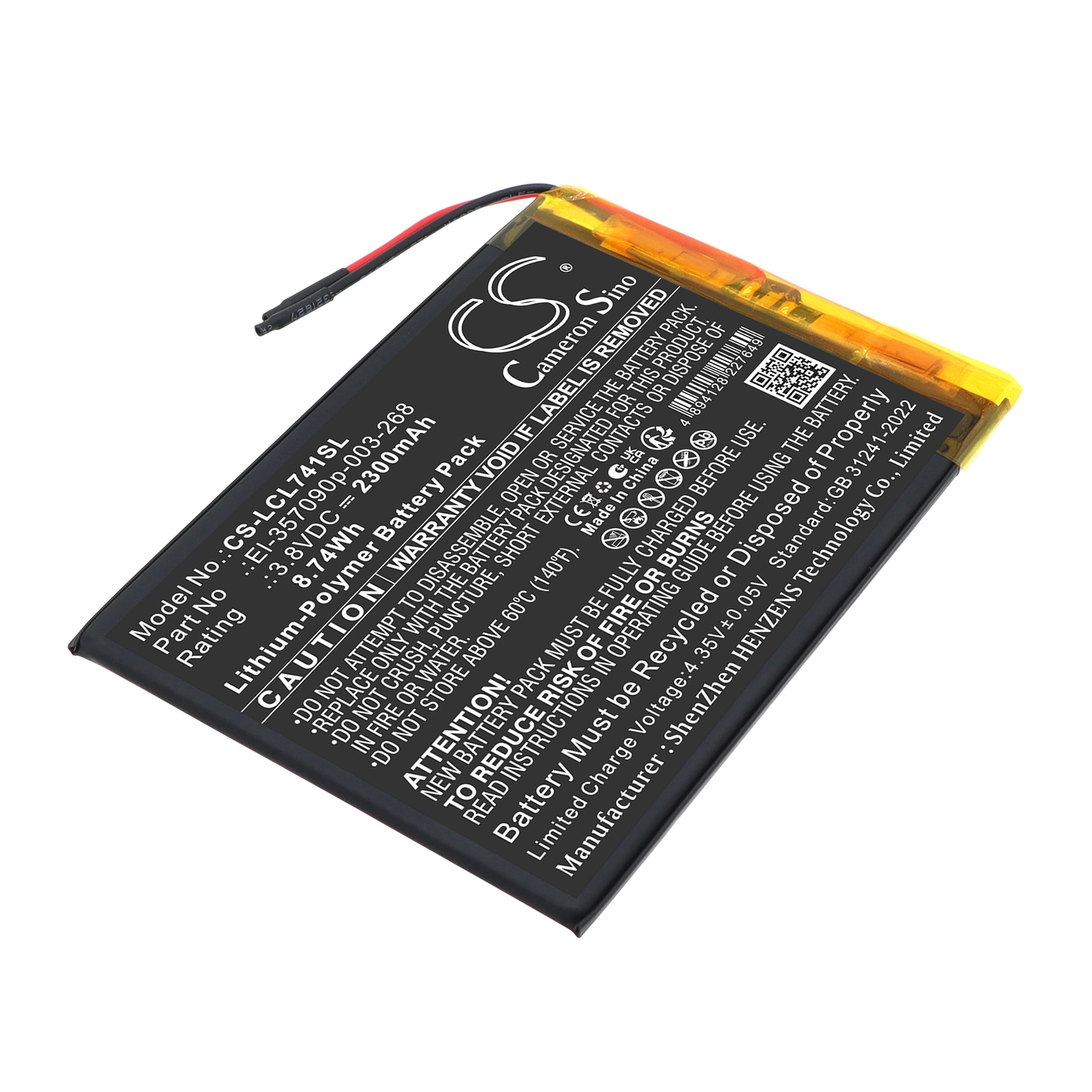Akku Logicom L-ement Tab 741 -tabletille