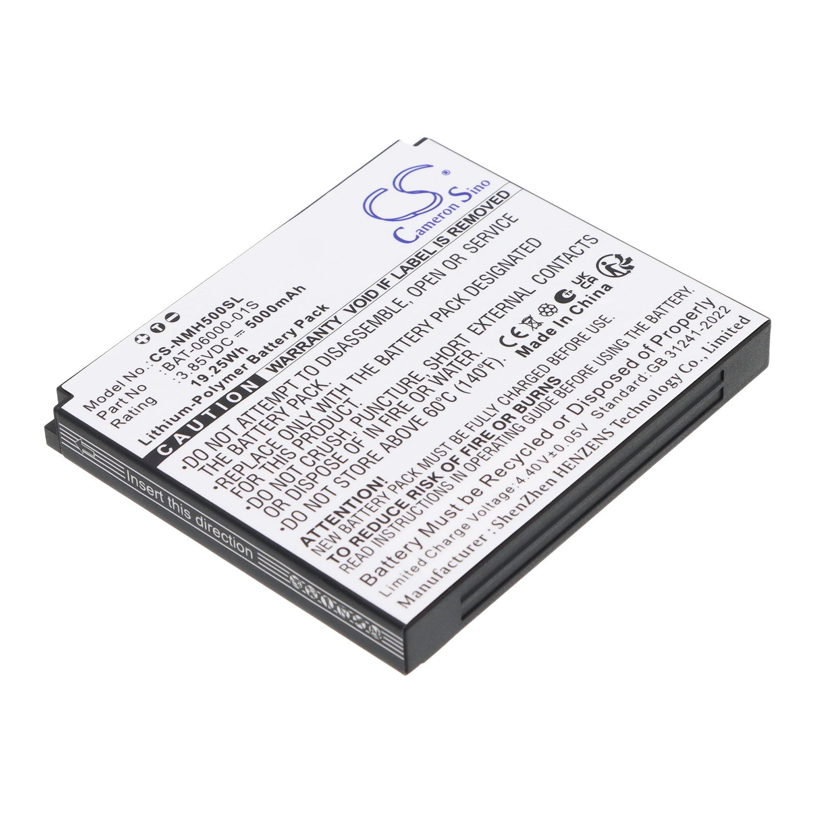 Akku Hotspot-laitteeseen, yhteensopiva Sonim H705-, H700A-, H500 5G -malleihin ja muihin.