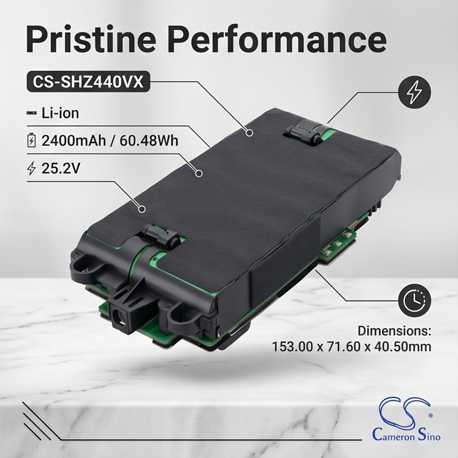 Akku Shark-imuriin IZ440H, IZ441HBRN, IZ462H jne.