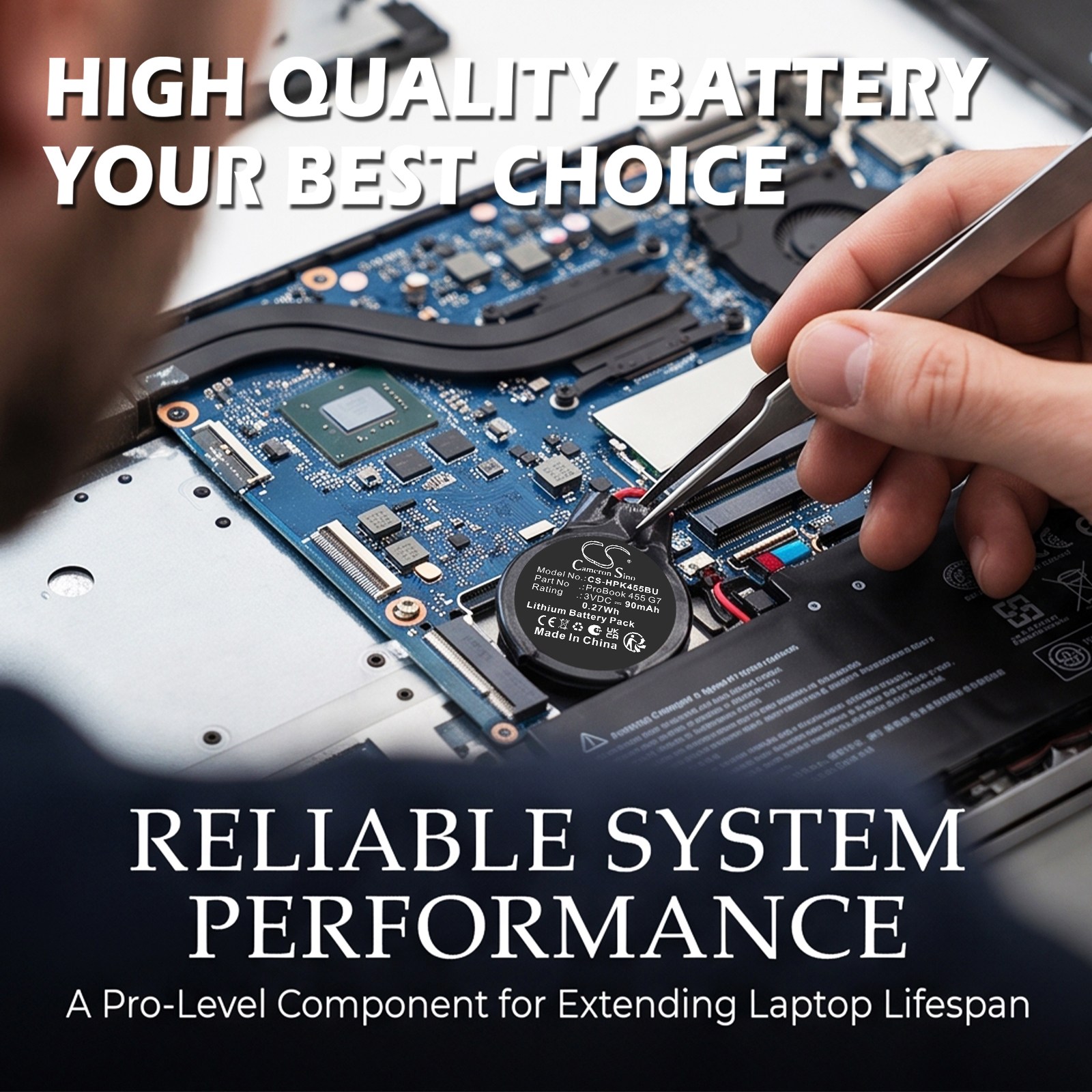 CMOS-akku / Varmuuskopiointi HP Pavilion x360 14 Convertible -mallille