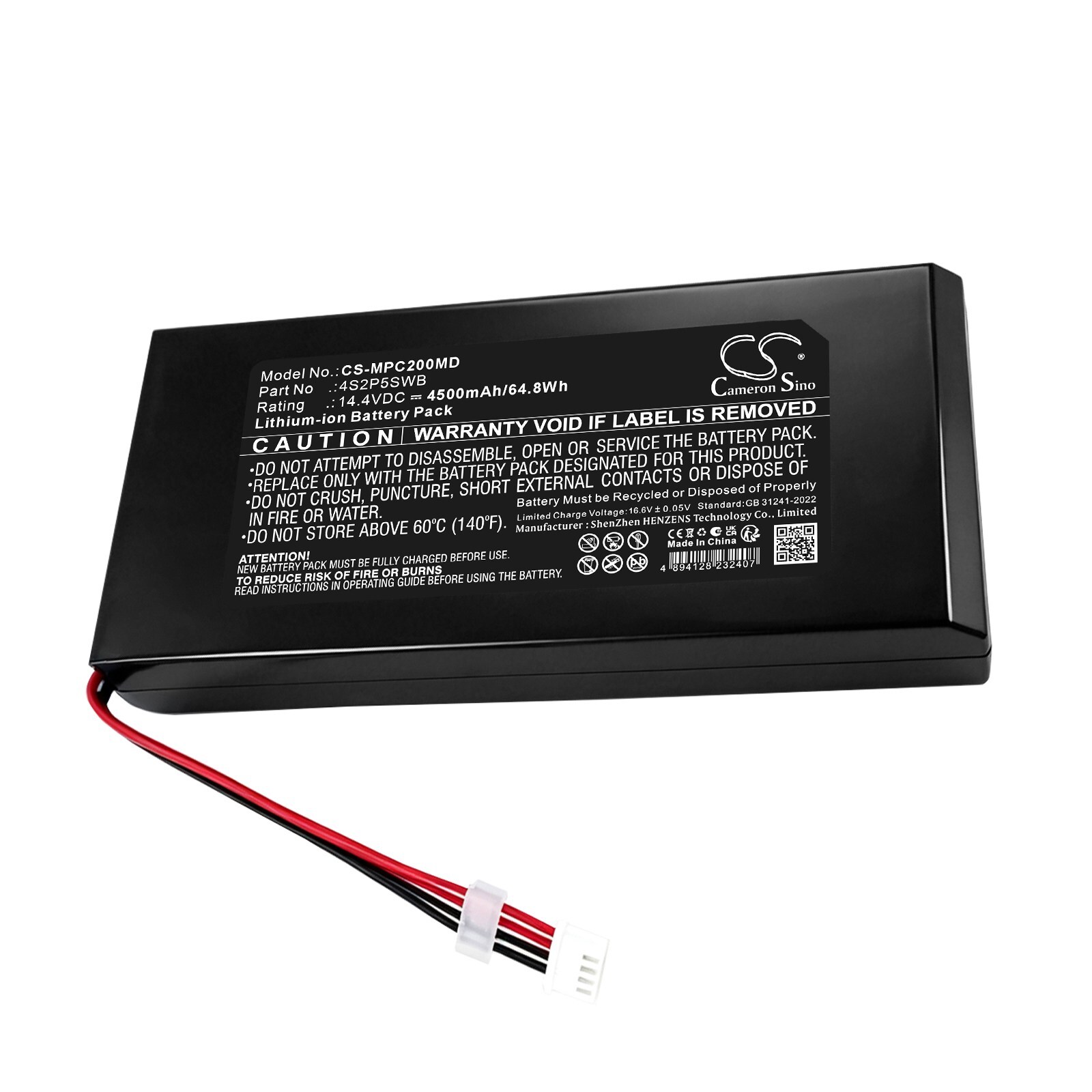 Akku Lääketiede-tuotteeseen: Medtronic Capnostream 20, Capnostream 20 Monitor