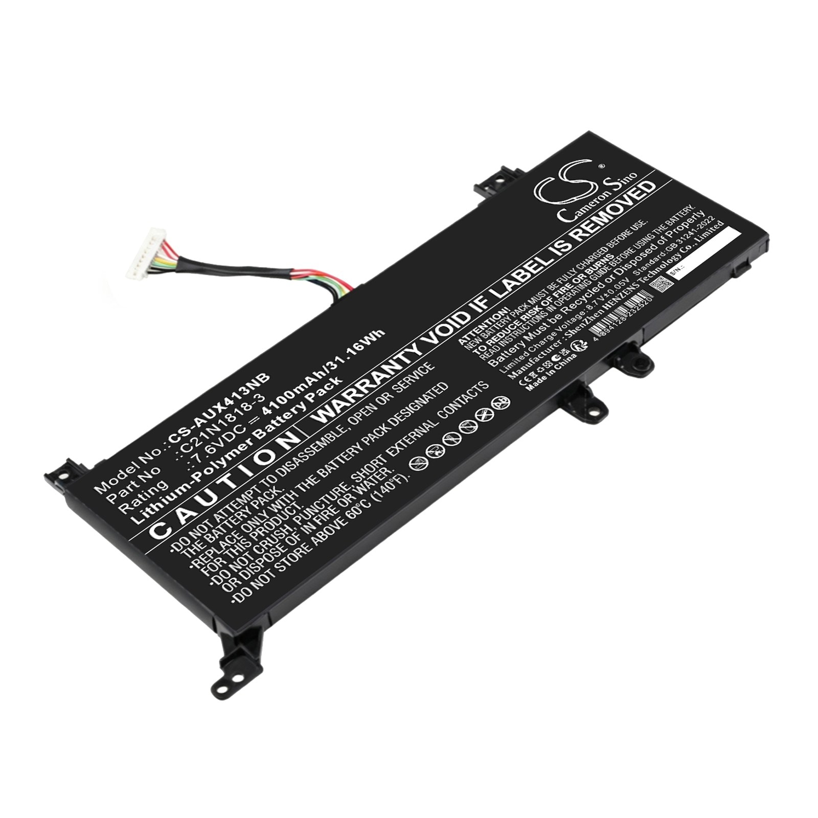 Kannettavan tietokoneen akku, sopii Asus VivoBook D409-, F409-, M409- ja muihin malleihin.