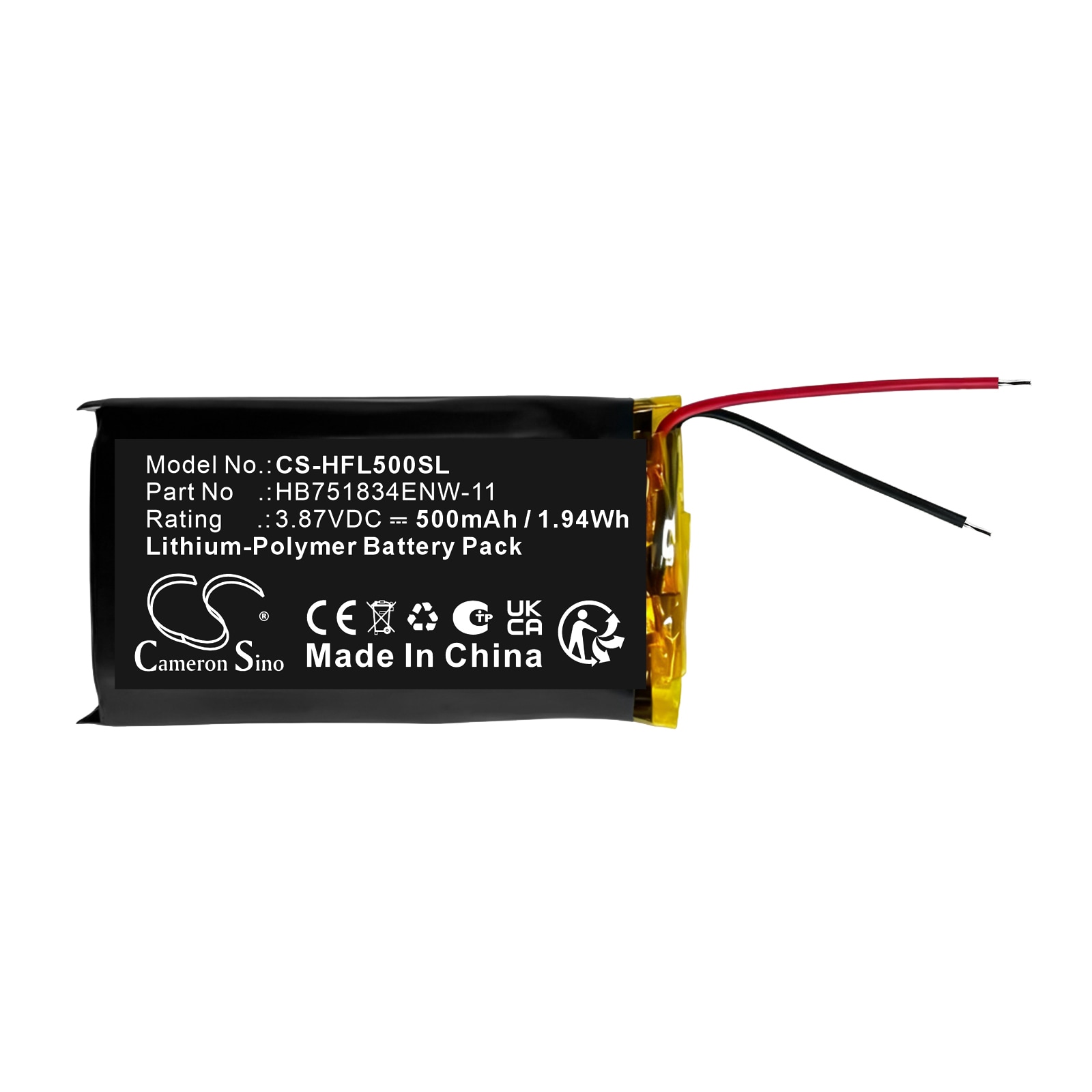 Akku langattomalle kuulokemikrofonille, sopii mm. Huawei FreeBuds 5:lle, FreeBuds 6:lle jne.