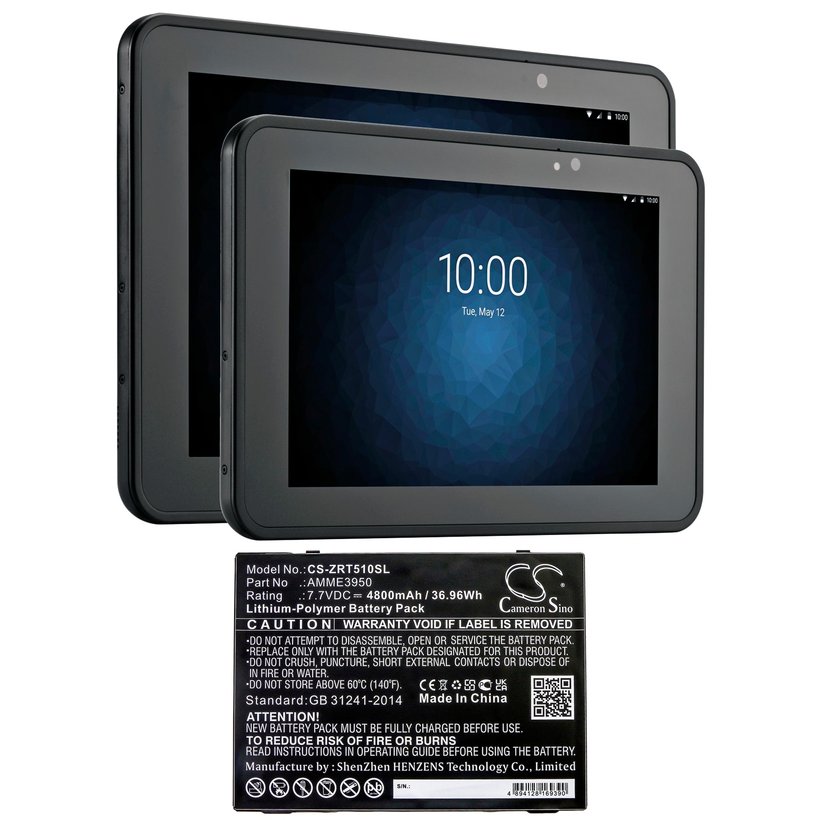 Zebra ET51AT- ja ET56BT-tablettien akku