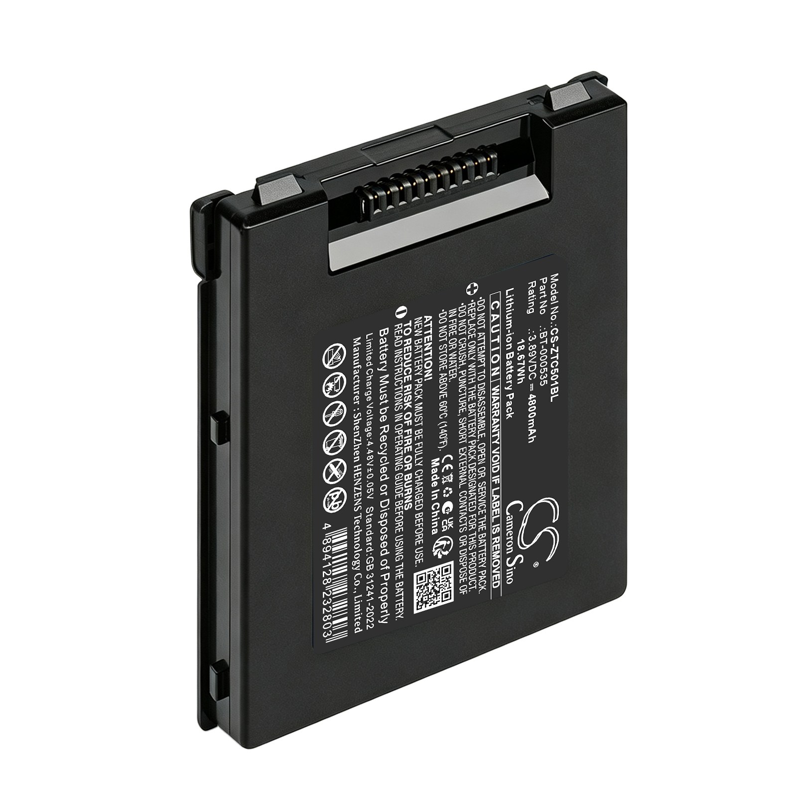 Akku Zebra TC501-, TC501G-, TC701- ja muiden viivakoodilukijoiden käyttöön.