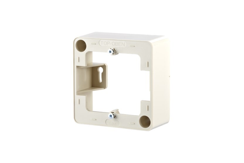 helmiäisvalkoinen, METZ CONNECT pinta-asennuskehys 85 x 85 x 35 mm - 1-jakkinen