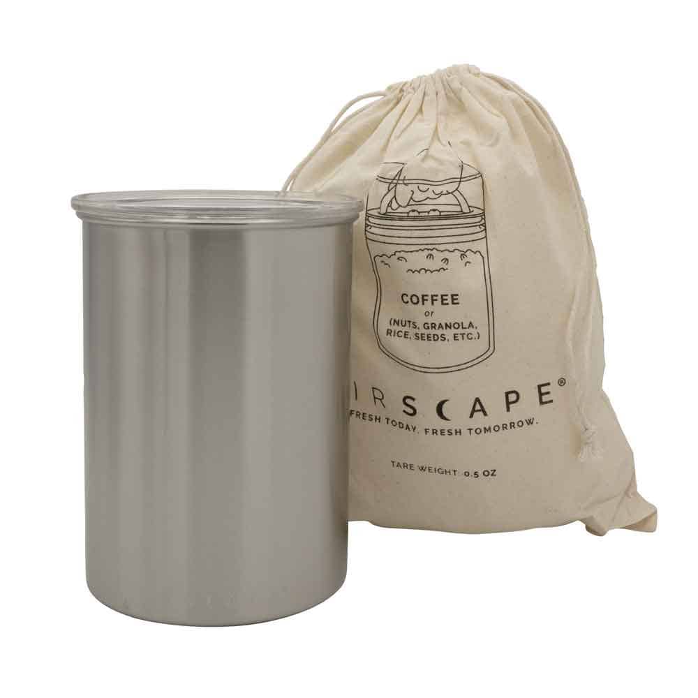 harjattu hopea, Airscape ruostumattomasta teräksestä valmistettu aromisäiliö medium