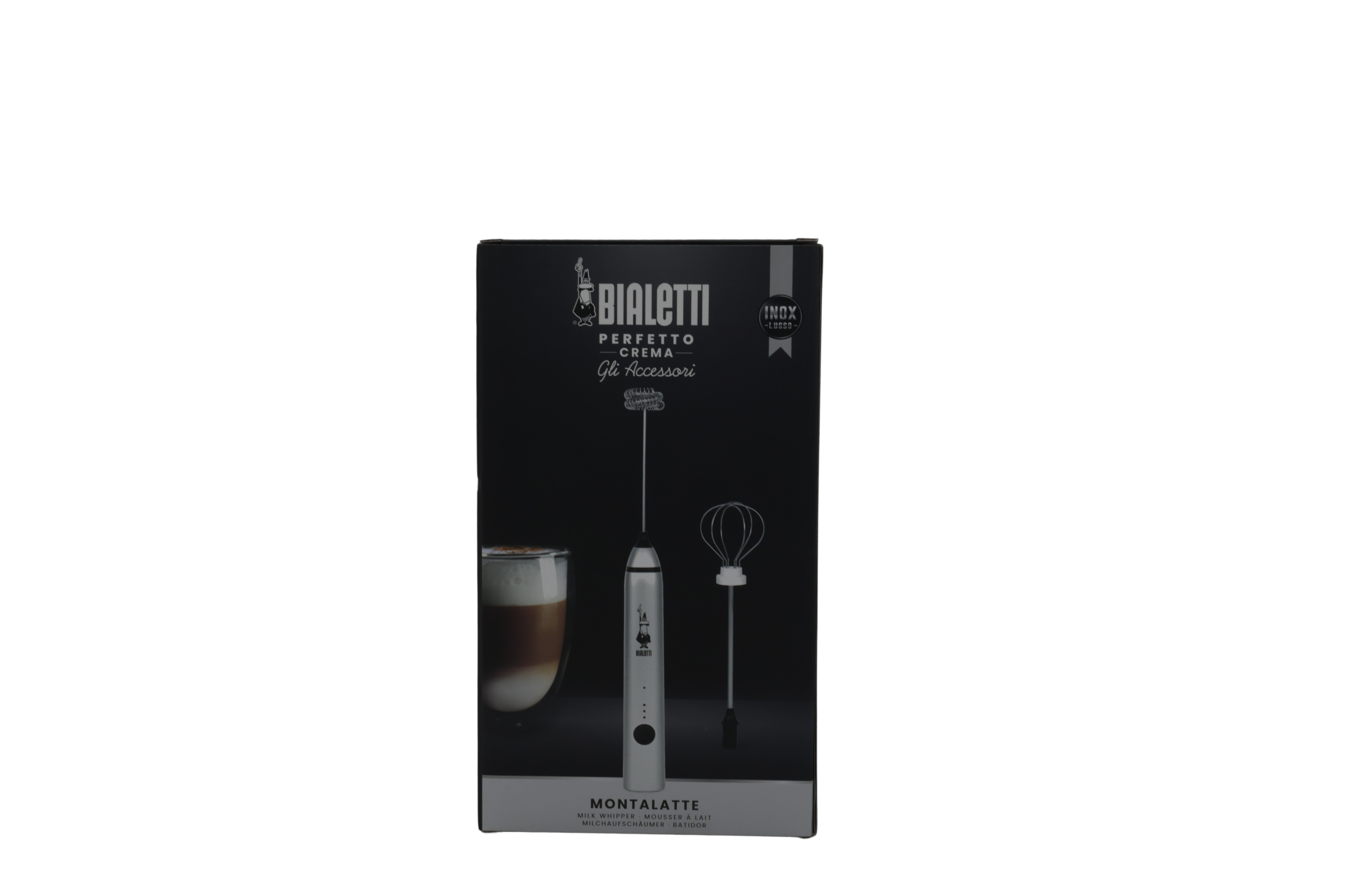 Bialetti Whipper maitovaahdotin / ladattava vispilä 3 nopeudella ja vaihdettavilla vispilöillä