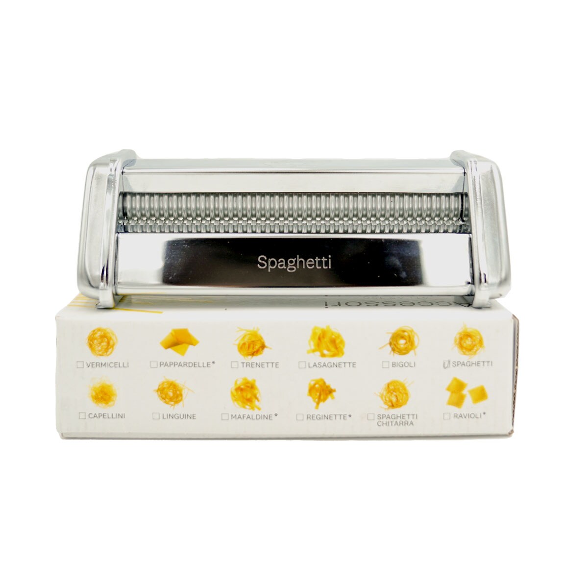 Marcato AC-150-SPA spagettisuutin, ruostumaton teräs, hopea