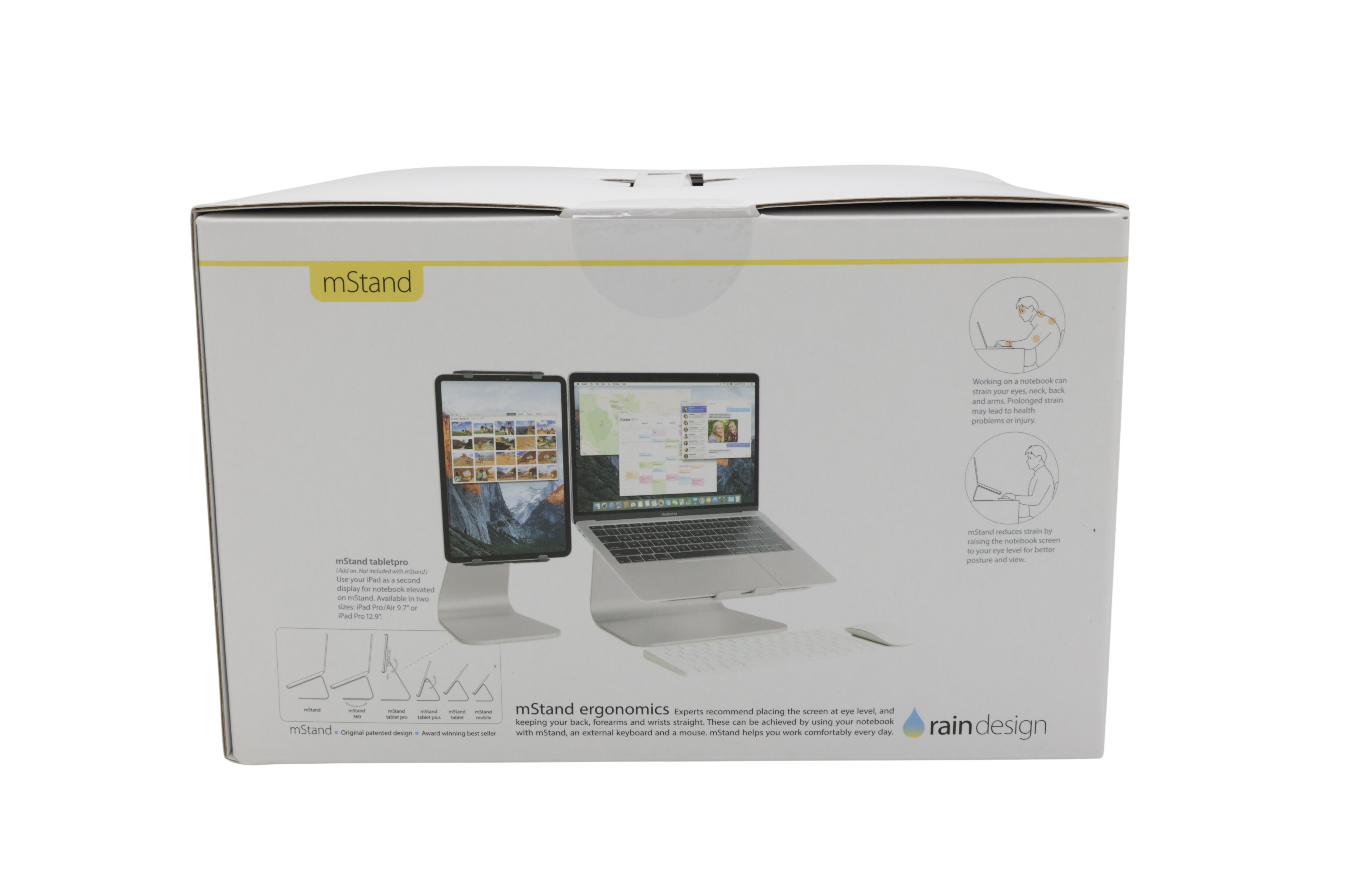 kannettavan tietokoneen jalusta, Rain Design mStand jalusta MacBookille/Pro:lle, avaruusharmaa